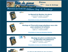 Tablet Screenshot of edition.reve-de-pierre.fr
